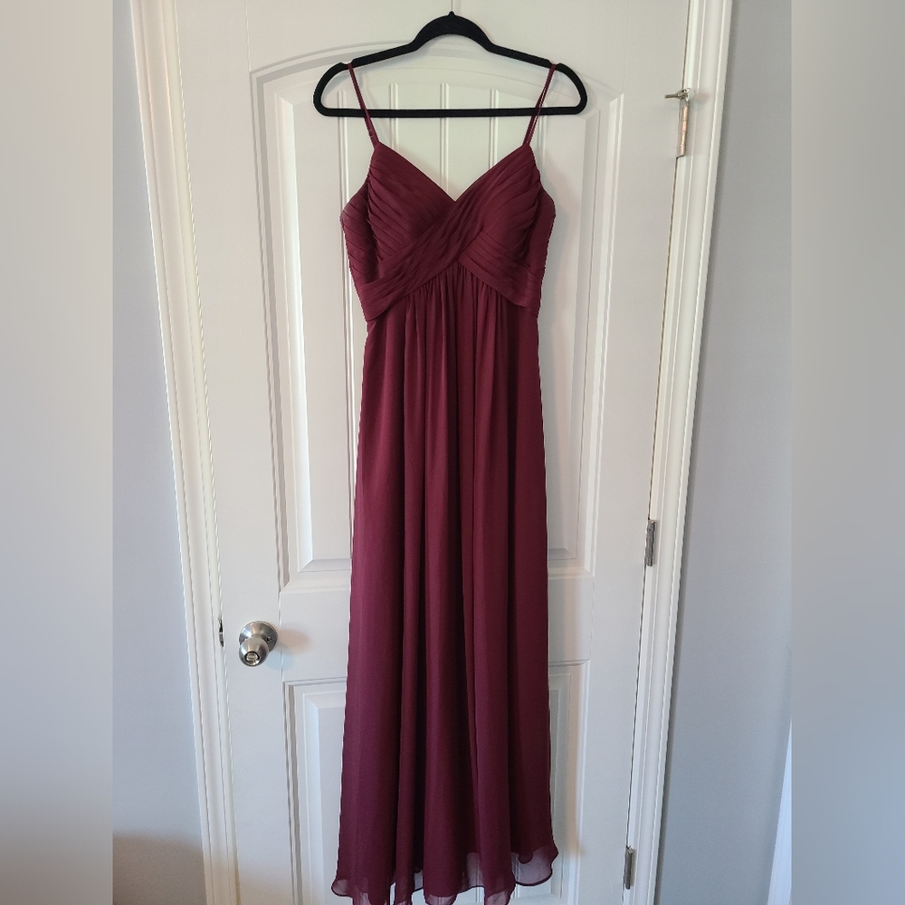 Maroon Azazie Dress